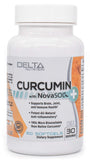 Delta Nutrition Curcumin+ w/NovaSOL Liquid Micelle Technology - 185x More Bioavailable Than 95% Standardized Native Curcumin - 60mg per Serving