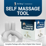 Dr. Berg’s Self-Massage Tool, Best for Back Pain Relief, Handheld Neck and Lower Back Massager, Body Stress Reliever, Supports Healthy Sleep Cycles, Complete Package with Digital Video Tutorial