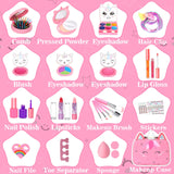 Kids Washable Makeup Girls Toys - Girls Makeup Kit for Kids Make up Set Real Makeup for Kid Little Girls Toddlers Children Princess Christmas Birthday Gifts Toys for 3 4 5 6 7 8 9 10 Year Old Girls