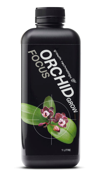 Growth Technology GT Orchid Grow Focus - Liquid Plant Food and Nutrient for Orchids, Bromeliads, and Indoor Plants - Promotes Healthy Foliage, Strong Roots and Lush Leaves - 1 Quart (946 mL)