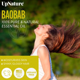UpNature Baobab Oil - 4oz –100% Pure & Natural Baobab Oil - for Healthy Skin Nails, Hair Growth Oil, Face Oil, Body Oil- Carrier Oil for Essential Oils - Premium Quality, Therapeutic Grade