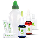 Xlear Allergy Relief Kit, All Day Allergy Rescue Kit Including Xlear Nasal Spray with Xylitol, Xlear MAX Nasal Spray, Xlear Nasal Rinse Neti Pot and 50 Refill Packets