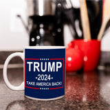 Bybykoi 2024 Trump Mug Maga Novelty Coffee Mugs Make America Great Again Coffee Mug Donald Trump Merchandise Man Face Mug Keep America Great Take America Back…