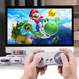 MODESLAB 2 Pack 2.4 GHz Wireless Controller Gamepad Compatible for Retro SNES [7 Pin Connector] [Rechargeable] [Plug & Play] (Non PC USB Version)