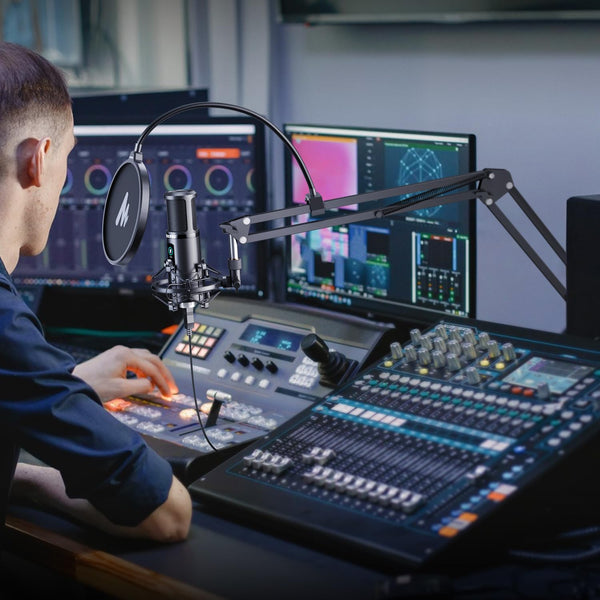 MAONO USB Microphone, Professional Condenser Computer PC Mic with One ...