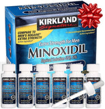 Minoxidil Liquid Extra Strength Hair Regrowth Treatment for Men, 5% Topical Solution, 6 Months Supply - Dropper Applicator and Bonus Free Instructional Guide Included