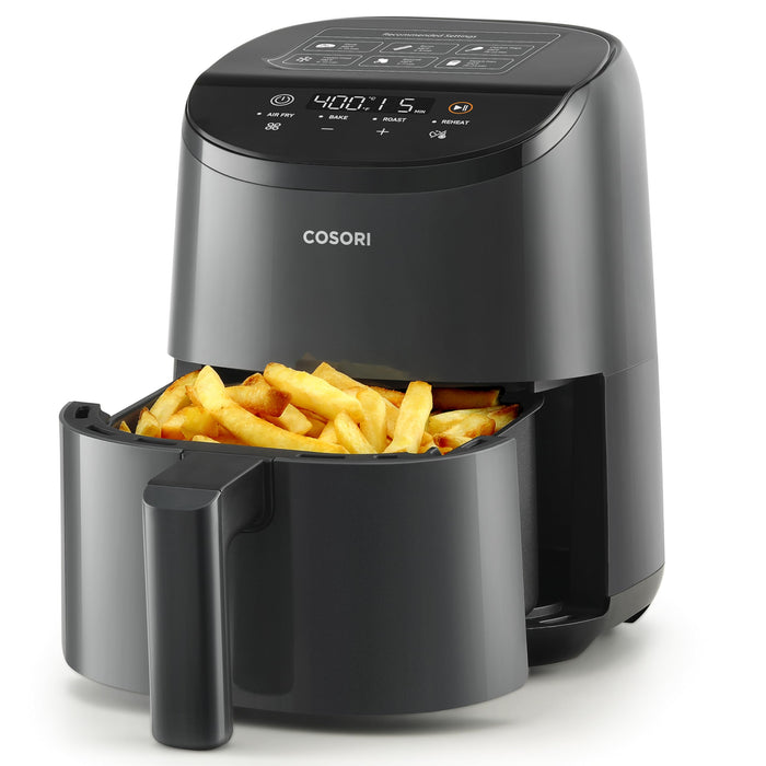 COSORI 2.1Qt Air Fryer, Small 4-in-1 Air Fryer Perfect for Simple Meals and Snack, Easy to Leftover Food to Crispy, 97% Less Oil, 30 In-App Recipes, Nonstick & Dishwasher Safe Basket