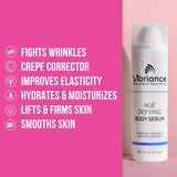 VIBRIANCE Age Defying Body Serum for Healthy, Youthful Skin, Hydrating, Anti-Aging Skin Rejuvenation, Wrinkle and Crepe Corrector, 4.5 fl oz (133 ml)