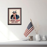 Donald Trump Make America Great Again - Patritoic Wall Art Print, Perfect for Home Decor, Office Decor, Dorm, Political Campaign Decor, and Gifting - Unframed Wall Art - 8x10"