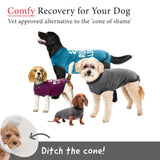 BellyGuard - Dog Recovery Suit, Post Surgery Dog Onesie for Male and Female Dogs, Comfortable Cone Alternative for Large and Small Dogs, Soft Cotton Covers Wound, Stitches. Patented Easy Potty System.