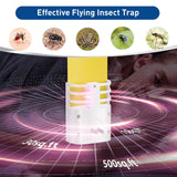 vertmuro Flying Insect Trap, Indoor Plug-in Mosquito Killer with UV Light Attractant, Flies Gnats Moths Catcher for Home, Office (1 Trap + 6 Glue Boards)