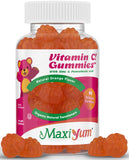 Vitamin C Gummies with Zinc - Maxi-Health Vitamin C with Zinc for Children and Adults - Respiratory Support and Immune Booster - No Preservatives and Artificial Flavors - 60 Fruit Shaped Gummies