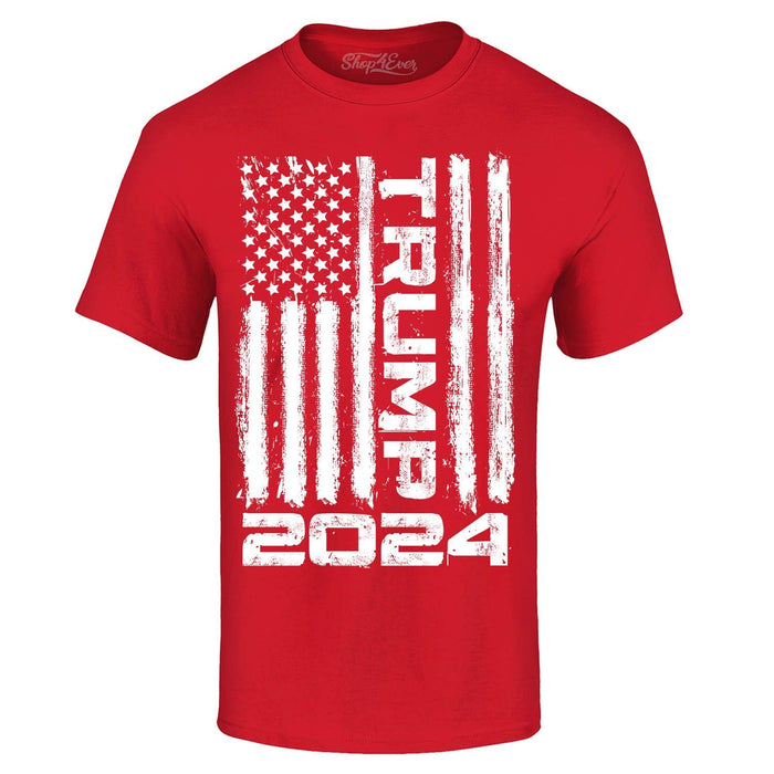 shop4ever® Trump Flag 2024 T-Shirt XXX-Large Red 0