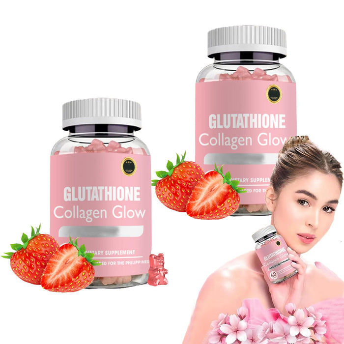 DYALE Glutathione Collagen Glow Gummies,Glutathione Collagen Glow Gummies for Dark Spot,60/120 Pcs Glutathione Collagen Gummies for Women,Korean Collagen Gummies for Dark Spot (2pcs)