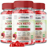 (3 Pack) Slim Labs ACV Gummies - Slim Labs Weight Loss Gummies - Slim Labs Gummies Keto+ACV SlimLabs Belly Fat Diet Gummy AC Gummies Reviews Gomitas (180 Gummies)