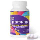 Immune Health Basics Children's Chewable Tablets, Wellmune Clinically Proven Highly Purified Beta Glucan Immunity Supplements for Children, Kids-Approved!