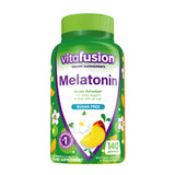 Vitafusion Melatonin Gummy Vitamins – 140 Count – Natural Sleep Support – Vegetarian Friendly