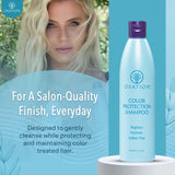 Ovation Color Protection Shampoo - Brightens and Hydrates Treated Hair - 12 oz - With Rice Bran, Avocado, Passionfruit Seed Oils