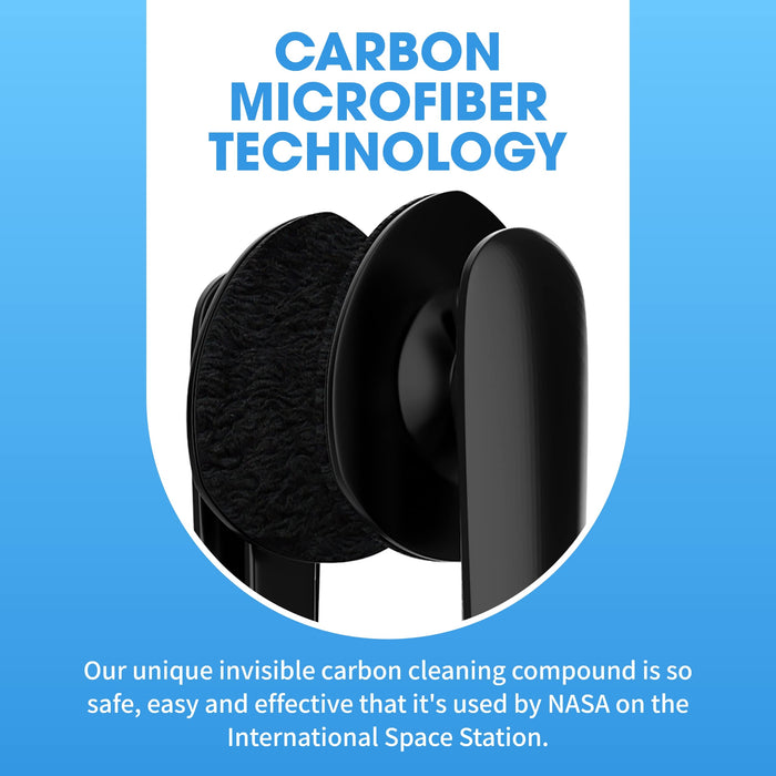 Carbon Klean Peeps Eyeglass Lens Cleaner - Efficient and Durable Carbon Microfiber Technology - Exclusively Used by NASA - 500 Uses (Green Soft Touch)