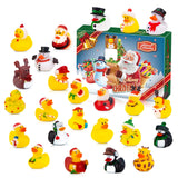 Advent Calendar 2024 - Rubber Ducks for Boys, Girls, Kids, and Toddlers - Rubber Ducky Bath Toy - Creative Perfect for Decoration, Party Favors, Birthday