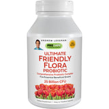 ANDREW LESSMAN Ultimate Friendly Flora Probiotic 60 Capsules - 25 Billion CFU, Comprehensive Blend of Five Probiotic Strains, Powerful Immune and Digestive Support. Probiotics for Women or Men