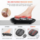 COMFIER Foot Massager with Heat, Shiatsu Feet Massager for Pain Relief, Plantar Fasciitist, Heated Kneading Foot Warmer with Washable Cover,Electric Foot Massager Gifts for Women Men Mum Dad