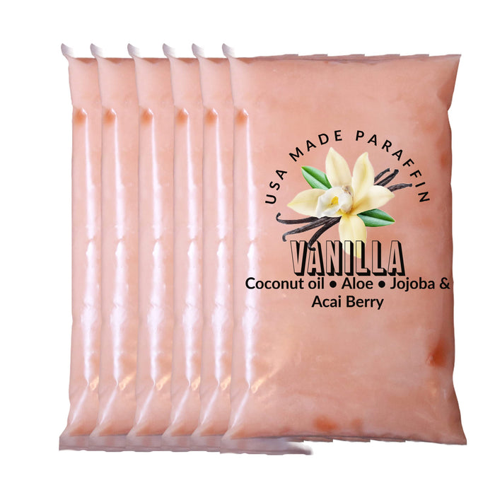 Paraffin Wax Refill for Hands and Feet | FLEUR DE SPA | Made in USA | With Acai, Coconut Oil, Jojoba, Aloe | Hydrates Dry Skin - At-Home Spa Experience