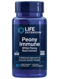 Life Extension Peony Immune - White Peony Root-Extract Supplement for Healthy Immune Support and Cell Balance - Non-GMO, Gluten-Free, Vegetarian - 60 Capsules