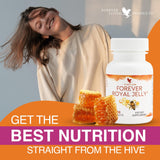 Forever Royal Jelly by Forever Living, 60 Tablets, 100% Natural Energy Supplements, Fed Like a Queen with These Energy Supplements, Supports Health and Wellness.