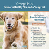 JustFoodForDogs Omega Plus Premium Fish Oil for Dogs Omega 3 Supplement, Liquid, 16 oz