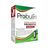 Probulin Colon Support Daily Probiotic + Prebiotic + Support Gut Health, Occasional Gas and Bloating - 20 Billion CFU - 12 Strains, 30 Vegan Capsules