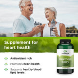 Swanson Hawthorn Berry Supplement - Antioxidant Support with 250 Capsules