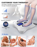 Creliver Foot Stimulator (FSA HSA Eligible) with EMS TENS for Pain Relief and Circulation, Electric Feet Legs Massagers Machine for Neuropathy and Plantar Fasciitis, Nerve Muscle Stimulator with Pads