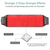 Comfytemp Red Light Therapy Belt, FSA HSA Eligible Infrared Red Light Therapy for Body, Infrared Light Wrap with Pulse for Back Waist Muscle Pain Relief, Improve Joint Inflammation, Gift for Women Men