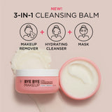 IT Cosmetics Bye Bye Makeup Cleansing Balm - 3-in-1 Makeup Remover, Facial Cleanser & Hydrating Facial Mask - With Vitamin C, Ceramides, Shea Butter & Rosehip Oil - 4 oz