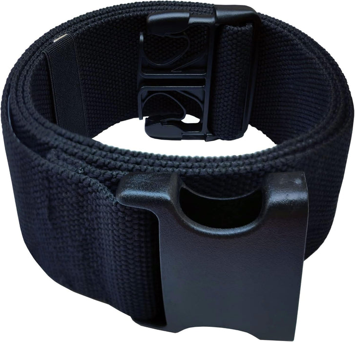 LAMBOX Walking Transfer Gait Belt and Standing Aids with Quick Release Buckle for Seniors, Elderly, Caregiver, Nurse, Therapist (Black 60")