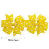 3 inch Pinwheel Hair Bow Clips For Girls (80Colorsx2)