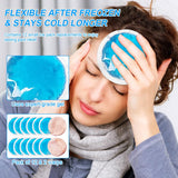 Small Round Ice Packs for Injuries Reusable, 12 Pack Mini Soft Gel Pack Hot Cold Compress for Pain Relief, Cold Pack for Face, Wisdom Teeth, Toothaches, Sinus Pain, Breastfeeding, Swelling, Boo Boo