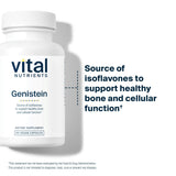 Vital Nutrients Genistein | Easily Absorbed Isoflavones for Bone Health Support* | Vegan Supplement | Gluten and Dairy Free | Non GMO | 60 Capsules