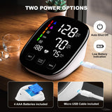 Blood Pressure Monitors for Home Use, 9-17'' & 13-21'' Extra Large Blood Pressure Cuff Upper Arm Blood Pressure Machine, 6 in Large LED Backlit Display, USB Cable & Batteries Included