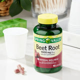 Beet Root Capsules 1000 mg. Includes Luall Sticker + Spring Valley Beet Root 1000mg 90 Count