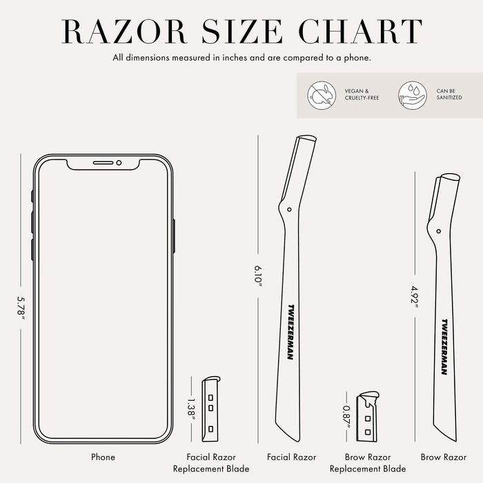 Tweezerman Rose Gold Facial Razor