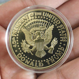 10 PACK President Donald Trump Commemorative Coins, Gold Plated Coin, Collectible Gift (10 Pack)