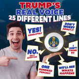 Talking President Predicto - Donald Trump Fortune Teller Ball - Lights Up & Talks - Ask YES or NO Question & Trump Speaks The Answer - Like a Next Generation Magic 8 Ball – Unique Funny Gifts for Men