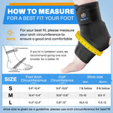 Healrecux Ankle Brace for Sprained Ankle, Upgraded Lightweight Lace-Free Ankle Support for Women Men, Metal Springs Splint Ankle Stabilizer Brace for Basketball Volleyball Tennis Sports
