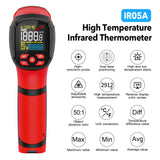 MESTEK Infrared Thermometer Temperature Gun, -40℉~2912℉ Digital Laser Thermometer Gun D:S=50:1 IR Pyrometer High Temp Thermometer for Industrial HVAC Forge Furnace Metal Smelting