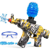 Anstoy Electric with Gel Ball Blaster AKM-47 Splatter Ball Blaster for Orby Gun Automatic for Christmas, Halloween, Birthday Gift, Adults Ages 14+(Yellow)