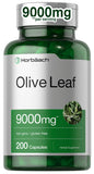 Horbäach Olive Leaf Extract Capsules 9000mg | 200 Count | Super Strength Supplement | Non-GMO, Gluten Free