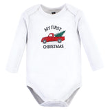 Hudson Baby Unisex Cotton Long-sleeve Bodysuits And Toddler T-Shirt Set, Christmas Tree, 9-12 Months US