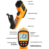 Laser Temperature Reader Gun with Data Saving Function, High Temp Infrared Thermometer Gun with High Low Temperature Alarm -58°F to 1742°F for Automobile, Cooking,BBQ, Industry Thermoworks